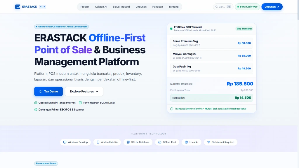 EraStack — Offline-First POS