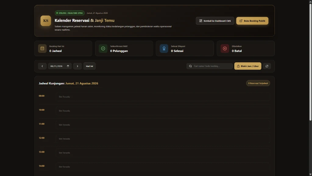 Kalya Salon & Spa Interface 3